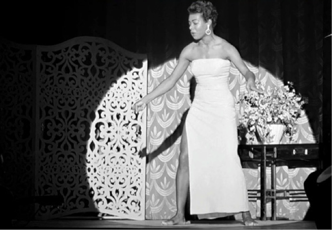 Click to view film clip in criticalcommons.org:  "Maya Angelou's Performance in CALYPSO HEAT WAVE (1957)"