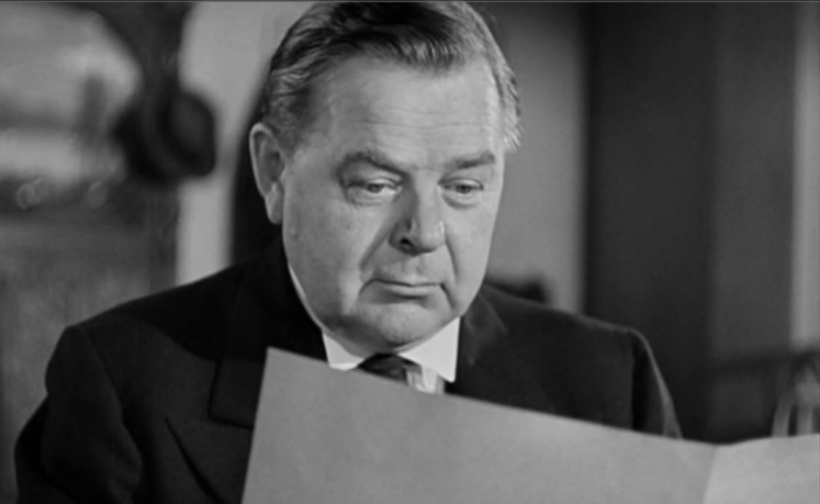 Link to film clip in criticalcommons.org: “’Listeningness’ in HANGMEN ALSO DIE” Fig 1: Gene Lockhart as Nazi Mole Emile Czaka in Fritz Lang’s Hangmen Also Die (1943).  