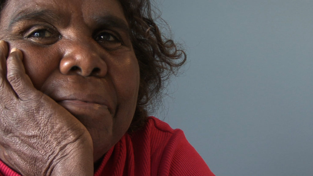 Marlene Nampitjinpa Spencer from the film interview, Alice Springs, 2013.  Photo credit:  Pip Deveson